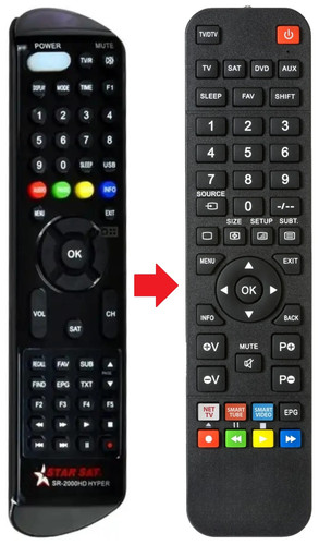 Telecomando adatto per star - per,